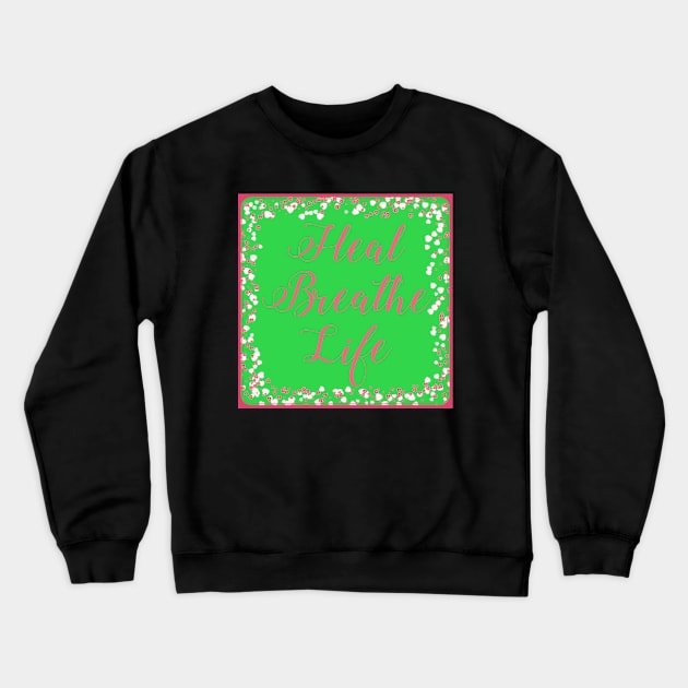 Mental Health Awareness And Support Crewneck Sweatshirt by PinkPurpleLace 